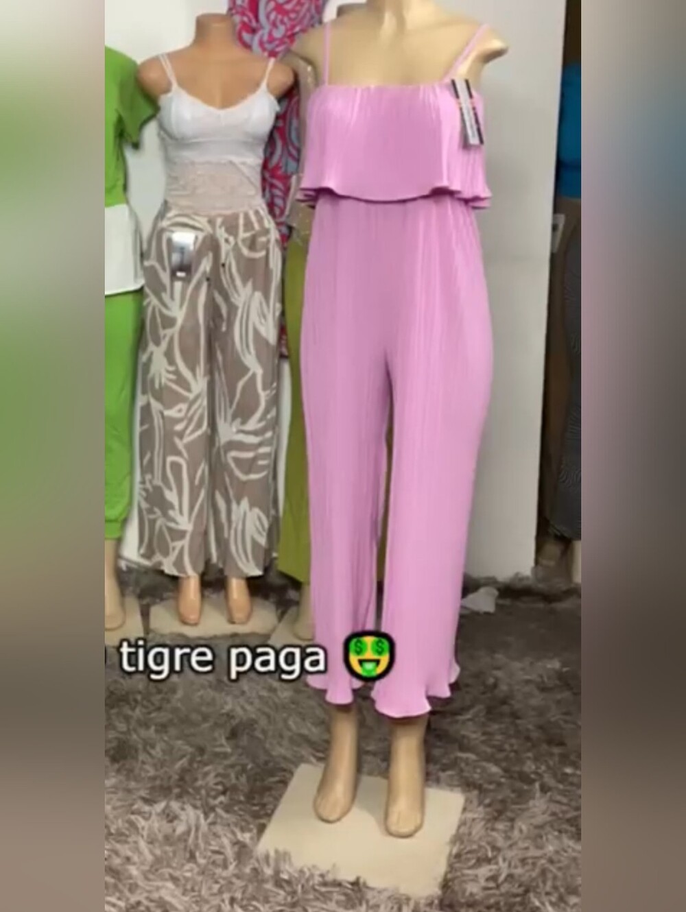 Sleeveless Pink Ruffle Jumpsuit